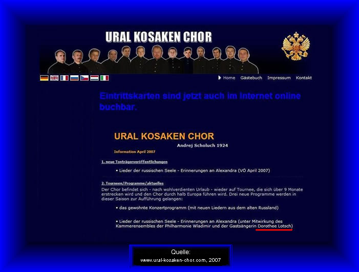 F Presse 2007 Ural Kosaken Chor Tournee 06